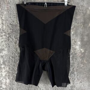 HoneyLove Plus 1X Super Power Short Black Compression Tummy Sculpting Shapewear